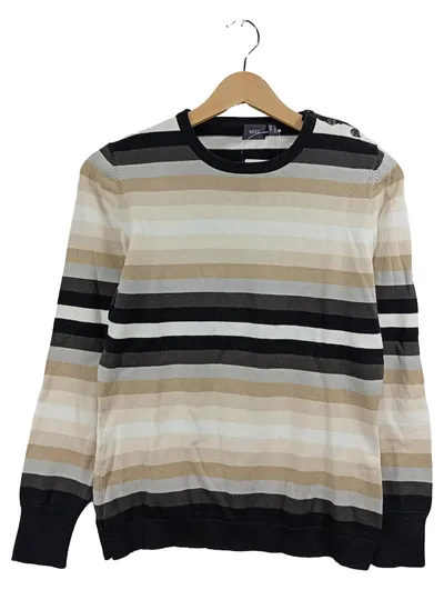 Mexx Pullover Herren Gr. 50 L Mehrfarbig Gestreift Baumwolle