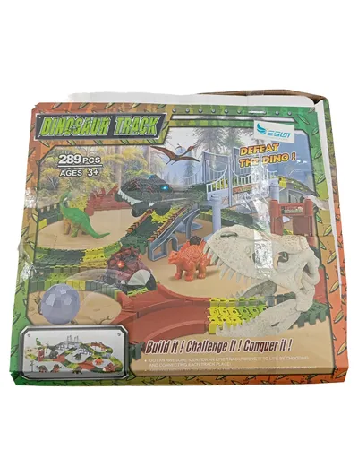 Dinosaurier Bahn Spielzeug Bauset 289 Teile Kinder ab 3 Jahre Mehrfarbig