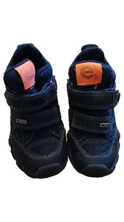 Elefanten Kinder Schneestiefel Klettverschluss Schwarz Gr. 27 Outdoor Leder