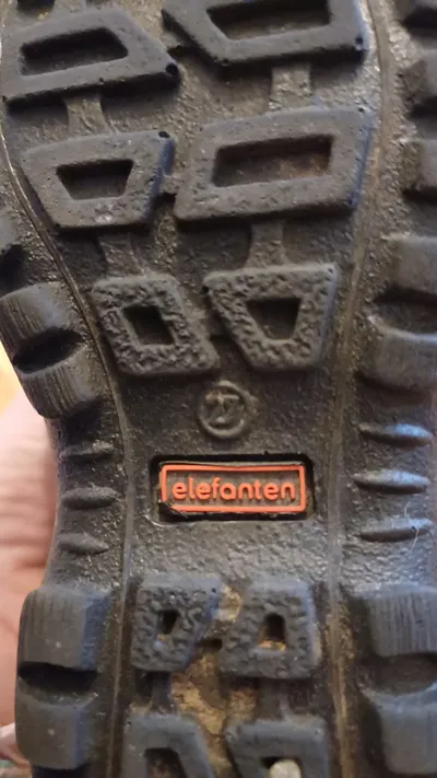 Elefanten Kinder Schneestiefel Klettverschluss Schwarz Gr. 27 Outdoor Leder