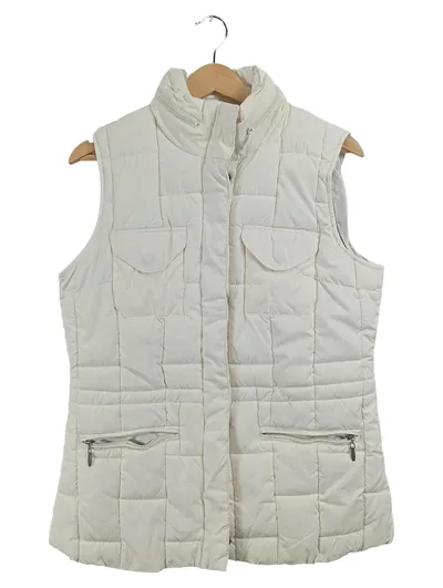 Kenny S. Damen Steppweste Weiß Gr. 38 M Casual Gesteppt