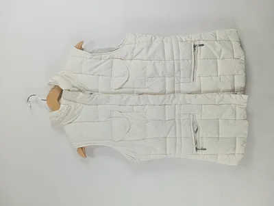 Kenny S. Damen Steppweste Weiß Gr. 38 M Casual Gesteppt