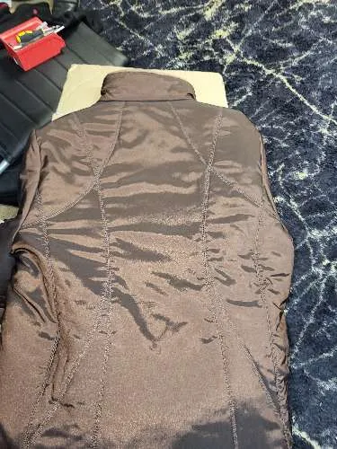 Barbara Lebek Damen Steppjacke Übergangsjacke Gr. 46 Braun Klassisch