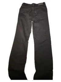 Levi's 724 High Rise Straight Jeans Damen Bootcut W25 L32 Schwarz 4
