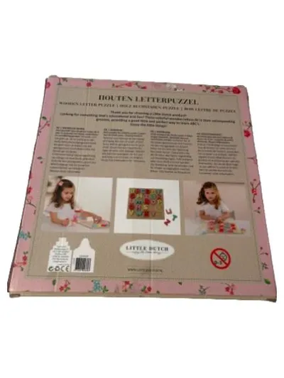 Little Dutch Holz Buchstaben Steckpuzzle ABC Lernspielzeug ab 3 Jahren