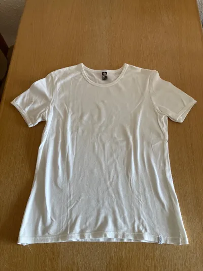 TRIGEMA T-Shirt Herren Gr. L weiß Basic Baumwolle Kurzarm