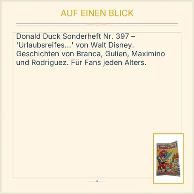 Die Tollsten Geschichten von Donald Duck Heft 397 Walt Disney Egmont Ehapa Media