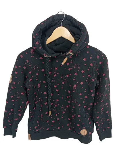 EMP Stage Collection Hoodie Damen Gr. S Schwarz Sternenmuster Kapuzenpullover