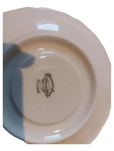 Thomas Ivory Unterteller 15 cm Porzellan Weiß Blumenmuster