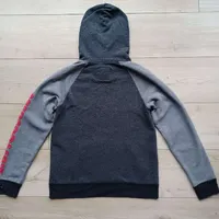 Abercrombie Kids Kapuzenpullover Hoodie Gr. 158 13/14 Grau Rot Logo 2