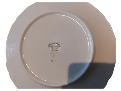 Thomas Ivory Kuchenteller 20 cm Porzellan Weiß Blumenmuster Goldrand Klassisch