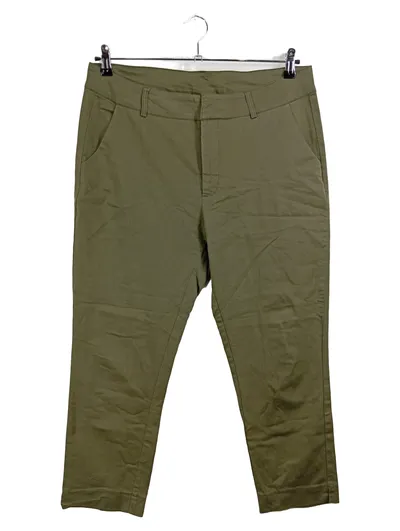 KAFFE Stoffhose Damen Gr. 44 Oliv Chino Casual Hose