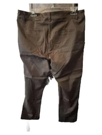 KAFFE Stoffhose Damen Gr. 44 Oliv Chino Casual Hose