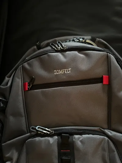 ZOMFELT Rucksack Grau Outdoor Laptop Rucksack 54cm Polyester