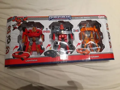 Toi-Toys Roboforces Transformers Roboter Set 3-teilig Lightning Thunder