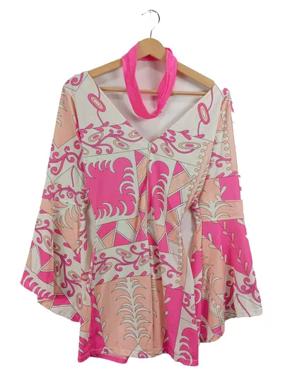 Leg Avenue Damen Freizeitkleid Retro Abstrakt Pink Gr. 38;M