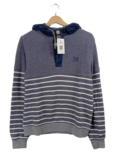 Daniel Hechter Herren Hoodie Kapuzenpullover gestreift Blau Gr. M