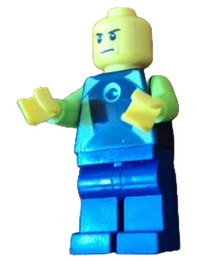 LEGO Space Alien Blue Suit Minifigur Kinder Sammelfigur Blau Grün Gelb