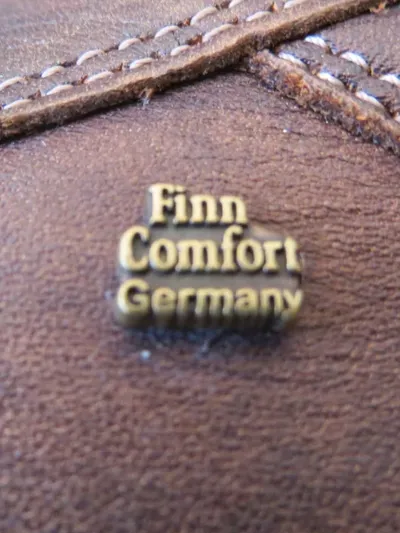 Finn Comfort Herren Schnürschuhe Leder Braun Gr. 40.5 Komfortschuhe