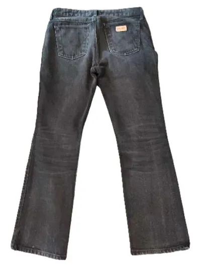 Wrangler Herren Jeans Regular Fit Schwarz Größe 33, 34 Baumwolle