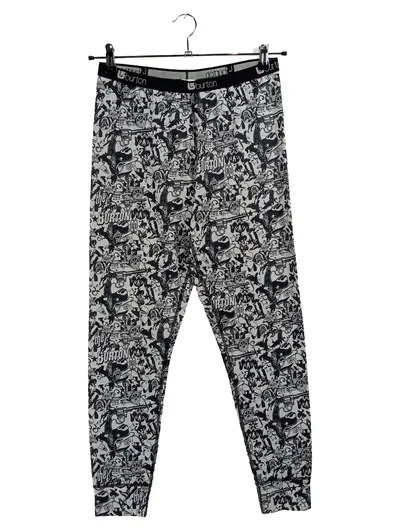 Burton Damen Ski Unterhose Funktionswäsche Weiß Gemustert Gr. 38 M