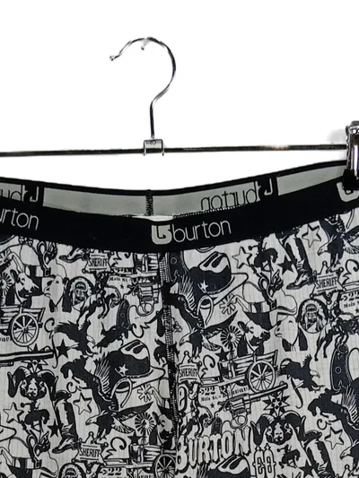 Burton Damen Ski Unterhose Funktionswäsche Weiß Gemustert Gr. 38 M
