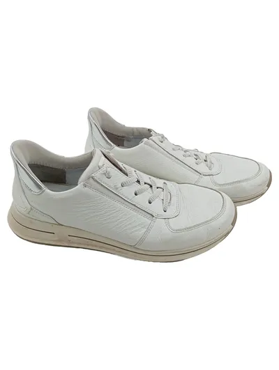 ara Damen Sneaker Low Weiß Leder Komfort Schnürschuh Größe 40