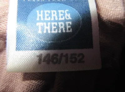 Here & There Langarmshirt Mädchen 146/152 Beige Rüschen Romantisch
