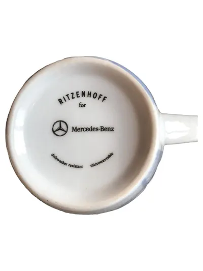 Mercedes-Benz Tasse Blau Porzellan Fan Becher Fahrzeuge 11cm