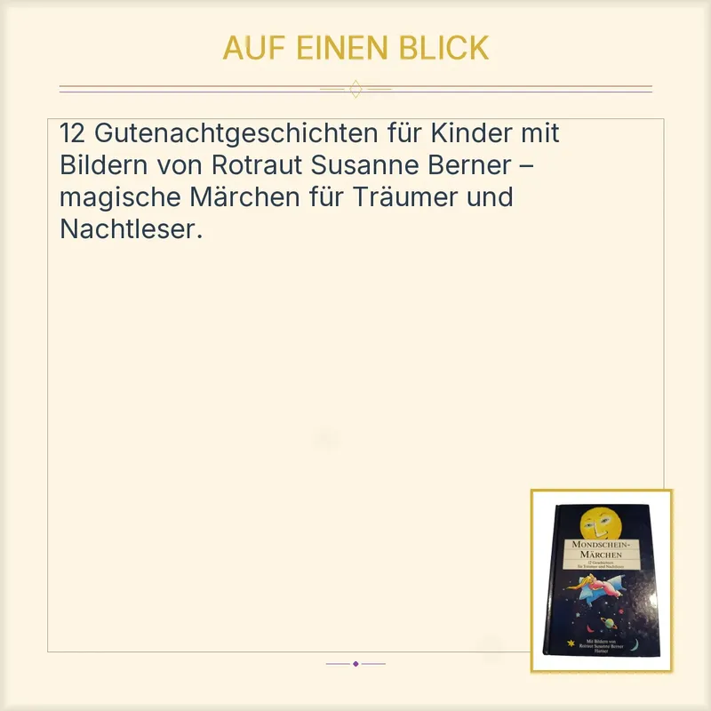 Mondschein-Märchen Rotraut Susanne Berner 12 Geschichten Kinderbuch Hanser 2
