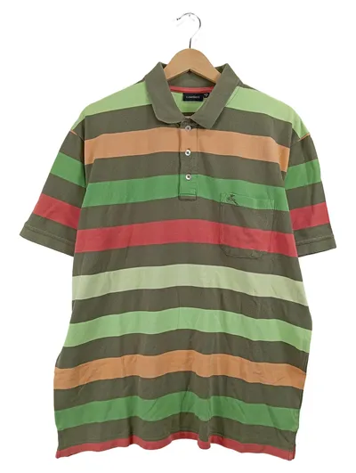 C. Comberti Herren Polo Shirt Gestreift Retro Gr. 56/3XL Mehrfarbig