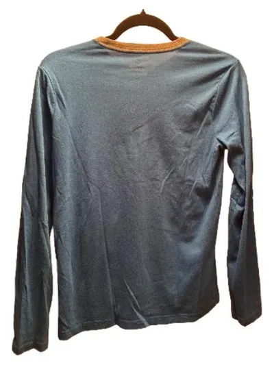 Abercrombie Kids Langarmshirt Henley Blau Gestreift Gr. 152 (13-14)