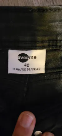 ever.me Damen Slim Fit Jeans Hose Schwarz Größe 40 W31 Stretch 2