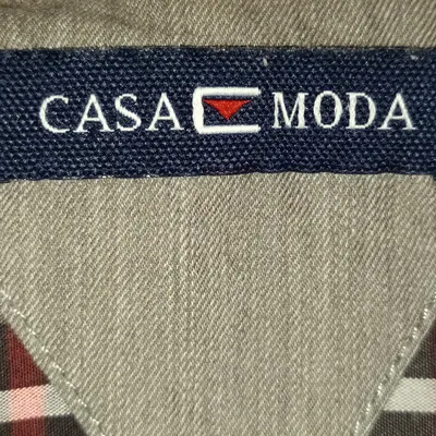 CASAMODA Herren Karohemd Langarm Freizeithemd Gr. 3XL Grau Rot
