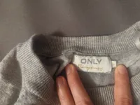 ONLY Damen Pullover Gr. S Grau Meliert Langarm Strickpullover Basic 2