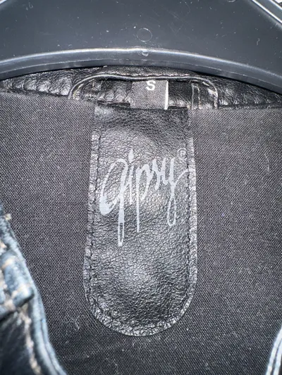 Gipsy Damen Lederjacke Bikerjacke Schwarz Gr. 36 S