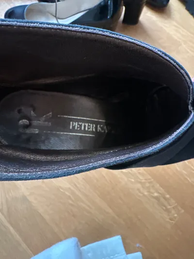 Peter Kaiser Stiefeletten Damen Gr. 41 Schwarz Wildleder Elegant Absatz