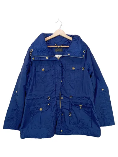 Alfredo Pauly Damen Outdoorjacke Gr. 44 Blau Polyamid Golddetails