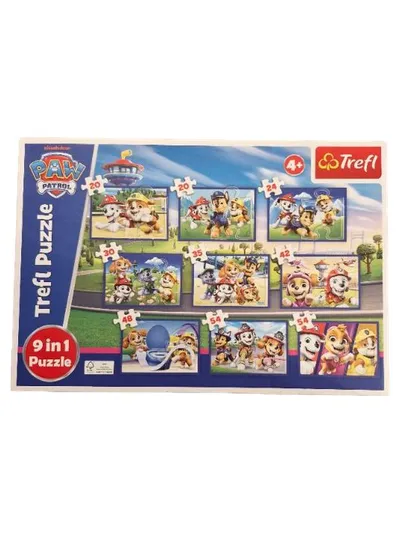 Trefl Paw Patrol 9in1 Puzzle Kinderpuzzle Hunde ab 4 Jahre