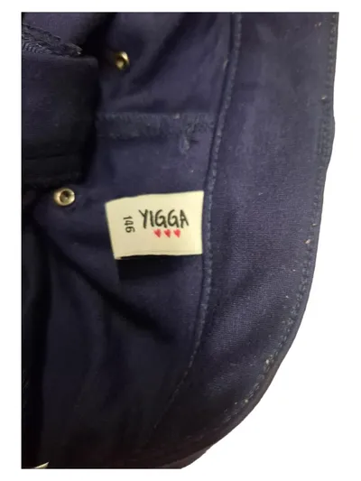 Yigga Kinder Reithose Gr. 146 Blau mit Kniebesatz