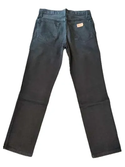 Wrangler Herren Jeans Regular Fit Hose Schwarz W32 L32 Baumwolle