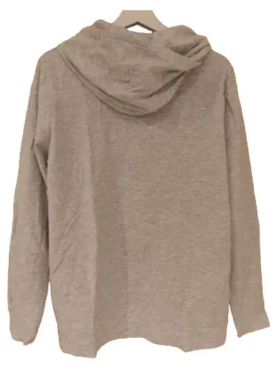 CRIVIT Damen Sweatjacke Grau Meliert Kapuze Zip Gr. 48, 50 XL