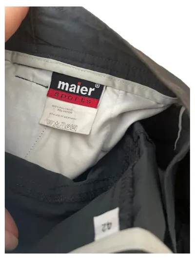 Maier Sports Damen Outdoorhose Zip-Off Grau Gr. 42 W33 Wanderhose