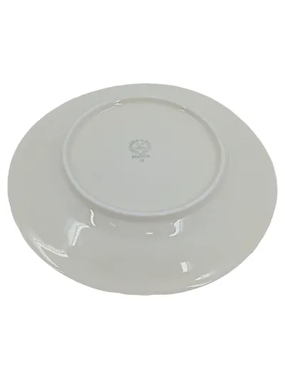 Bavaria Kuchenteller Porzellan Weiß Gold Blumenmuster 19 cm Klassisch