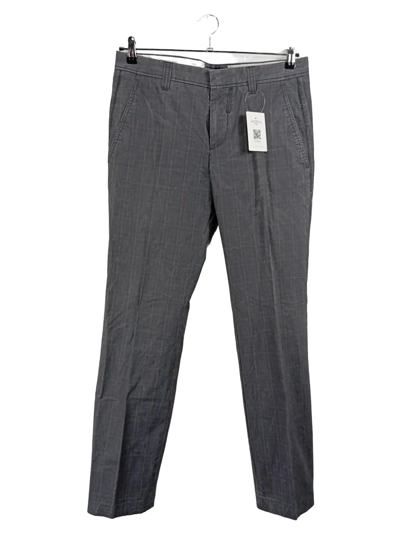 CINQUE Herren Stoffhose Kariert Grau Gr. 50 W34 (Herstellergr. 42) Business 1