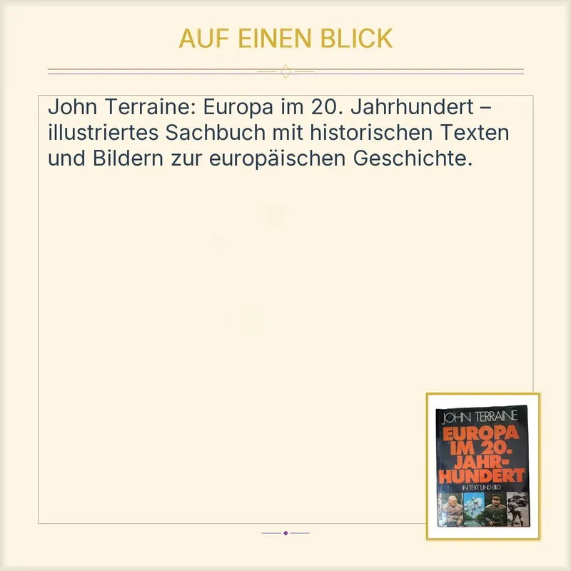 Europa im 20. Jahrhundert - John Terraine - In Text und Bild Sachbuch 2