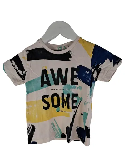 NAME IT Kinder T-Shirt Gr. 86 Mehrfarbig Awesome Print Baumwolle
