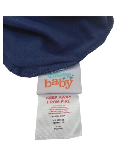 Disney Baby Mütze mit Ohren Babymütze Blau Baumwolle Beanie
