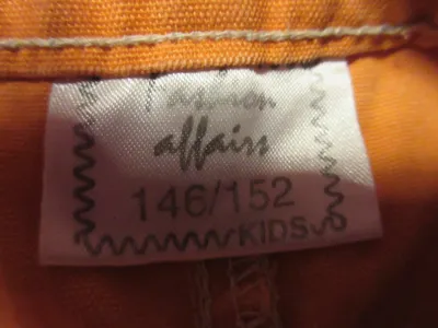 Fashion Affairs Stoffhose Kinder Gr. 146/152 Orange Baumwolle Casual