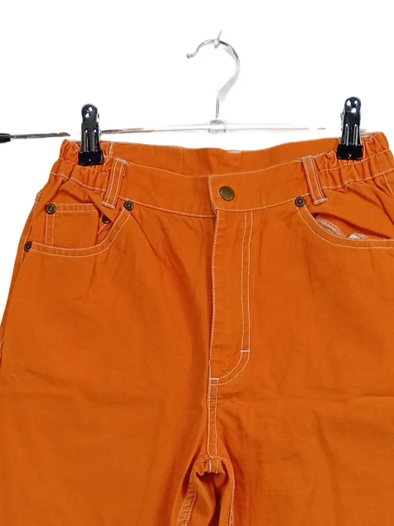 Fashion Affairs Stoffhose Kinder Gr. 146/152 Orange Baumwolle Casual 3